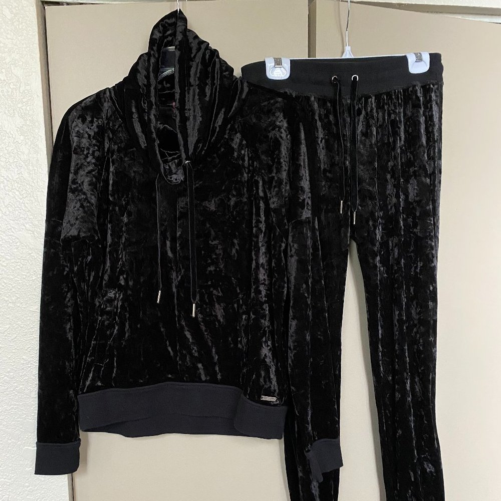 Betsey Johnson velour track suit